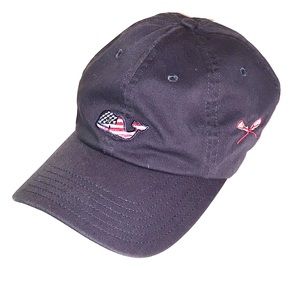Vineyard Vines Whale Flag Patch Lacrosse Dad Hat